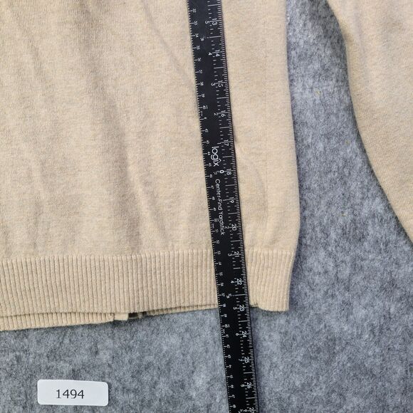 Merona Women Sweater XS Woolblend‎ Brown Red Argyle Button Up Preppy Academia - Picture 6 of 7